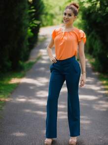 Pantalón Azul de vestir - Azul - Ver 1