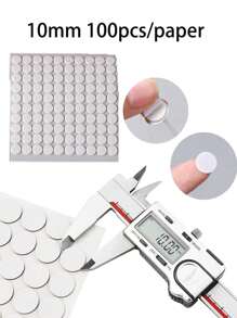 500 pezzi Adesivi per stoppino per candele da 10 mm, adesivi resistenti al calore a doppia faccia per fissare lo stoppino alla cera per la realizzazione fai-da-te di candele
