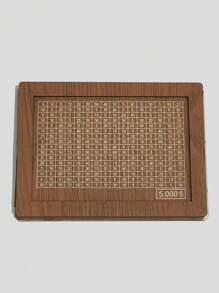 QYeah 1 pezzo Salvadanaio vintage riutilizzabile, cassetta di legno per il deposito delle monete con obiettivo di risparmio, salvadanaio decorativo per casa, soggiorno, ufficio - realizzato in legno grezzo, il miglior regalo - Multicolore - Visualizzare 19