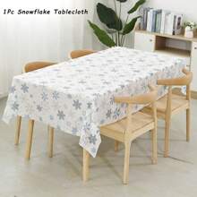 Frozen Winter Wonderland Party Decorations - Plastic Snowflake Hanging Decor, Frozen Party Banner, Icy Snowflake Tablecloth, For Home Bedroom Office Christmas Party Supplies,Christmas - Multicolor - View 7