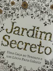 Kit folhas de livro de colorir jardim secreto para pintura Anti Stress