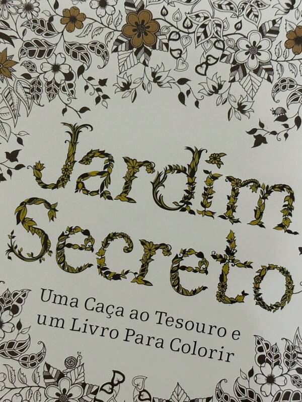 Kit folhas de livro de colorir jardim secreto para pintura Anti Stress
