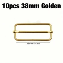 5 件/10 件可调节带扣和滑块，用于箱包、织带、背带、宠物用品的金属配件