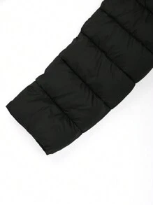 Giolshon Women's Plus Size Casual Hooded Jacket For Autumn/Winter, With Pockets, Layerable, Suitable For Cold Weather Commuting - Black - View 6