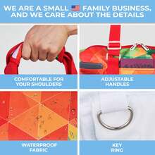 1 个护士包有 21 个口袋。医用包大且防水。可用作实用手提包、尿布包、日常工作包 - 彩色 - 查看 10