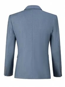 Men Casual Mens Jacket Slim Fit Men's Blazer Outfit Notch Lapel Men's Sport Coats & Blazers Concert Graduation Season Size XS-3XL Men's Spring New Products Suit Sets For Wedding Concert  Graduation Season - 藍色 - 查看 2