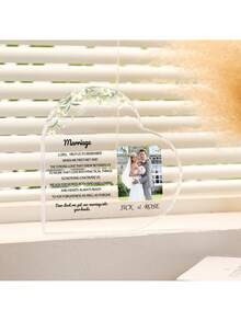 Ảnh Acrylic tùy chỉnh Văn bản tùy chỉnh Ngày Trang trí đám cưới Trang trí nhà Tấm biển Acrylic cưới được cá nhân hóa Phước lành từ Chúa Trang trí đám cưới Quà tặng đám cưới Quà tặng cho cô dâu Quà tặng cho người thân yêu Bạn gái tốt Trang trí phòng - lời cầu nguyện đám cưới - Xem 5