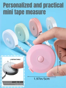 1 thước dây mini, thước kẻ nhỏ mềm dẻo màu Macaron để đo cơ thể, kích thước quần áo - cây xương rồng - Xem 5