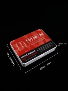 600 CÁI Long Coffin Medium Almond Full Cover Soft Gel Clear Nail Tips Nửa Matte Pre-Shaped Press On False Nail Tips Để Nối Dài Móng Tay Giả Làm Móng Tay 15 Kích Cỡ - Trong sáng - Xem 8