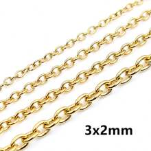 5 米不锈钢十字链散装 DIY 珠宝制作配件 适用于项链手链