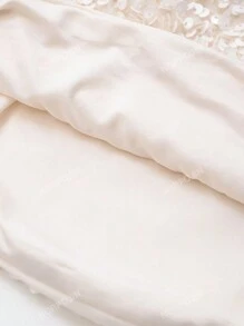 Veste courte pour femme avec décoration de nœud scintillante