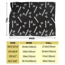 1pc Personalized Customed Flannel Blanket,  Customization Your Name  Flannel Blanket, Soft And Warm Memorable Moments Commemorative Blanket, Great Holiday Gift For Classmates, Friends, Family And Lovers, Used For Nap, Camping, Travel