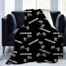 1pc Personalized Customed Flannel Blanket,  Customization Your Name  Flannel Blanket, Soft And Warm Memorable Moments Commemorative Blanket, Great Holiday Gift For Classmates, Friends, Family And Lovers, Used For Nap, Camping, Travel