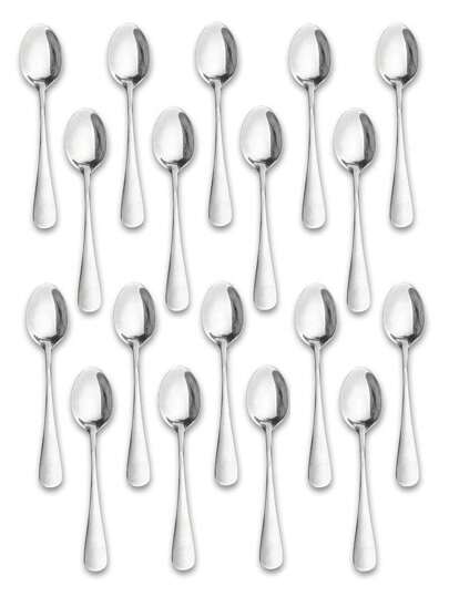 1/6/12/18 Pieces Teaspoons Set (4.96 Inch), Spoons Silverware, Stainless Steel Tea Spoons, Small Spoons, Mirror Polished Teaspoon, Dessert Spoons For Home, Kitchen, Restaurant, Dishwasher Friendly Back To School