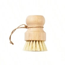 1pc/2pcs Natural Sisal Brush, Wooden Handle Non-Scratch Pot Scrub Vegetable Brush, Multipurpose Kitchen Cleaning Brush - Multicolor - View 9