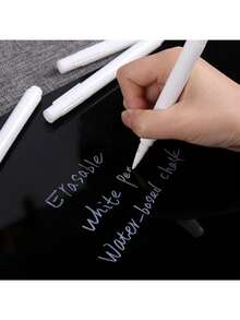 5PCS Dust-Free White Liquid Chalk Marker Pen Erasable Blackboard Pen - White - View 6
