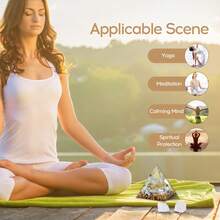 Orgone Pyramid For Positive Energy, Orgonite Healing Crystal Pyramids For Reduce Stress Chakra Reiki Healing Meditation Attracts Lucky And Success - Đá mặt trăng & pha lê trắng - Xem 4