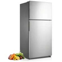 SMAD 30" Freestanding Top Freezer Refrigerator, 18.0 Cu. Ft. Frost Free Refrigerator, Full Size Refrigerator With Freezer, Garage Fridge, Standard Depth, Stainless Steel - 查看 1