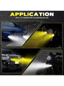 Par Faros Luces Led Para Motos Auto Doble Color Impermeable