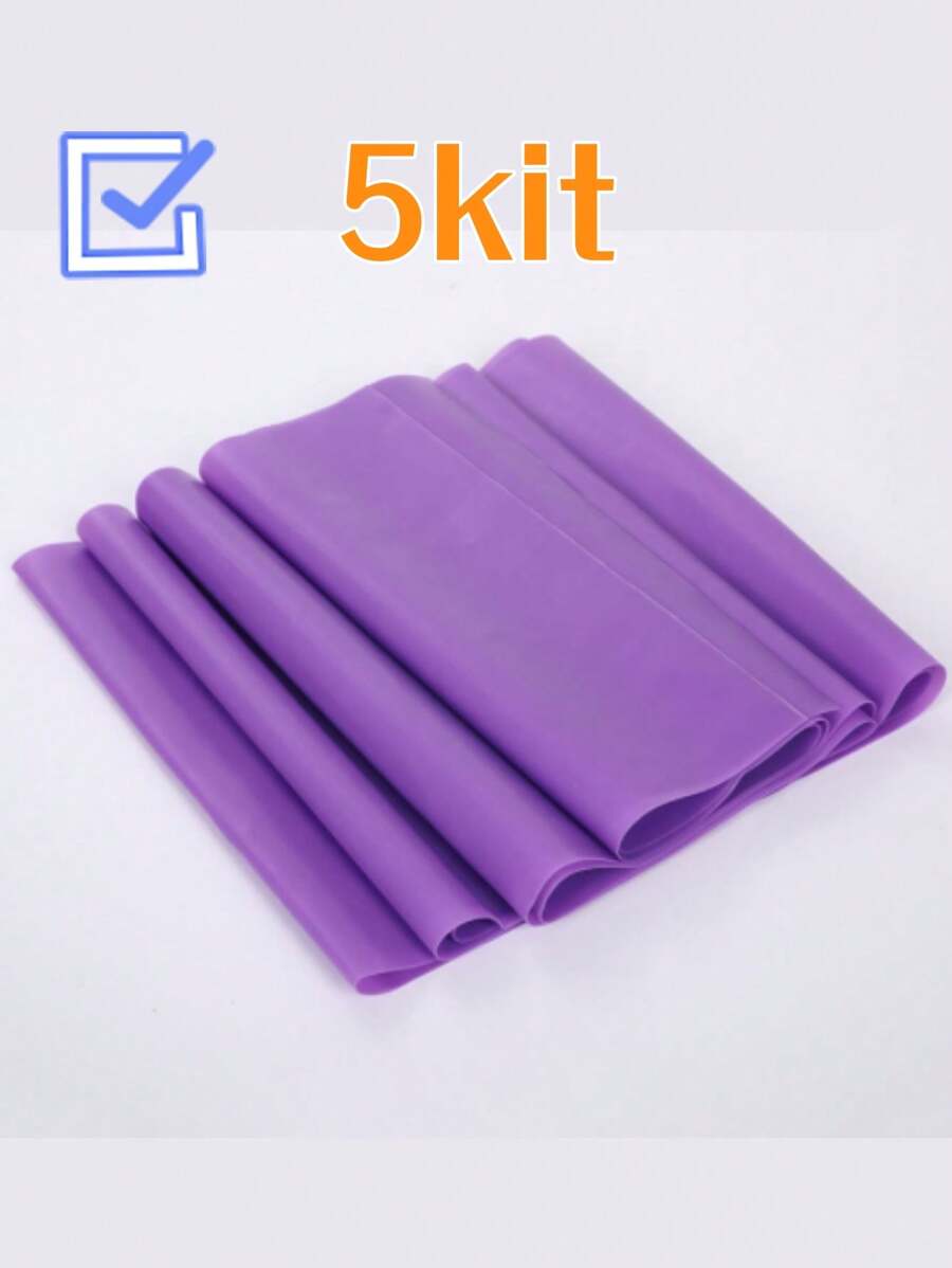 5 Thera Band 1.5 Meter Elastic Band For Multifunctional Exercises Promotion - 紫色 - 查看 1