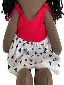 Rag Doll Toy 30cm Girls - 紅色 - 查看 3