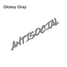 80x13cm 汽车挡风玻璃贴纸 反社会创意造型摩托车车窗乙烯基装饰贴花汽车改装配件通用适用于奥迪宝马丰田斯巴鲁雷克萨斯雪佛兰 GMC