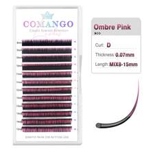 Comango New Gradient Pink Blue Purple 0.07 Mix8-15mm Color Eyelash Extension Individual Faux Mink Ombre False Eye Colored Lashes Lash Clusters, Eyelash Clusters, Individual Eyelashes, Lashes, Fake Lashes - Multicolor - View 13