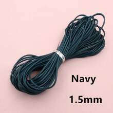 10 metros de cordón encerado de 1/1,5 mm de grosor, hilo, cuerda, correa para hacer manualidades, pulseras, collares y suministros de joyería DIY - cordón encerado - Ver 13