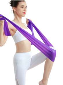 5 Thera Band 1.5 Meter Elastic Band For Multifunctional Exercises Promotion - 紫色 - 查看 3