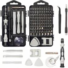 115 chiếc Ô tô/xe hơi Độ chính xác Cái vặn vít Công cụ sửa chữa Bộ dụng cụ , Đa chức năng Đồng hồ điện tử Cái vặn vít Bộ , Đồng hồ Điện thoại di động Tháo gỡ Sửa chữa Cái vặn vít Công cụ - màu đen - Xem 3