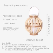 1PC Solar Lantern For Courtyard, Lawn Light, Outdoor Waterproof Plastic Landscape Courtyard Light, LED Camping Light, Decorative Light - XX-23C194 - View 6