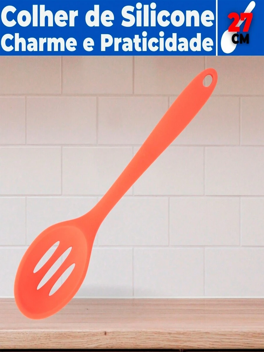Casita Non-Scratch Solid Silicone Rice Spoon - 紅色 - 查看 1