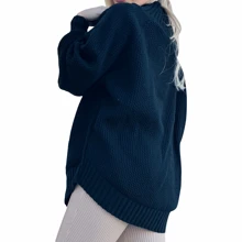 Women's Poncho Blouse Long Sleeve Knit Poncho Turtleneck