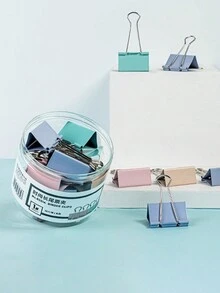 12pcs/Pack Long Tail Clips, Stationery Paper Clips, Binder Clips For Office, Metal Invoice File Clips - Multicolor - View 7