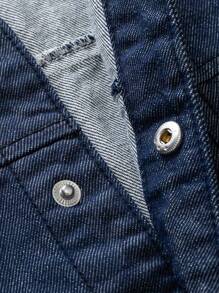 mini bala 男孩和女孩休闲装婴儿柔软复古男童牛仔夹克 - 藍色 - 查看 7