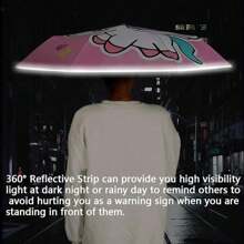 [ Christmas Gift ]Unicorn Umbrella, Sturdy And Portable Auto Folding Baby Umbrella, With Built-In Sun Protection, Automatic Open/Close, Lightweight For Baby Girls And Boys,Spring Summer Picks,Brides Maid Gifts,Room,Bedroom Decor,Beach,Travel,For Men,For Women,Vacation,Cute Stuff - Pink - View 9