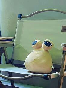 大尺寸 40 厘米/15.7 英寸热门游戏我的宠物外星人毛绒玩具 2 种尺寸棕色外星人填充玩具可爱外星人圆形娃娃大眼睛柔软填充毛绒玩具儿童生日礼物，大号填充动物，微笑小动物，儿童生日装饰 - 彩色 - 查看 7