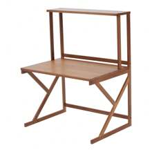 LIVINGANDHOME Living And Home 1/2 Tier Wooden Free Standing Storage Shelf Organizer,Kitchen Bakers Rack,Microwave Stand, Kitchen Storage Rack Shelf Holder For Spices, Pots, And Pans,Kitchen Supplies Tableware Storage Shelf - 棕色 - 查看 6