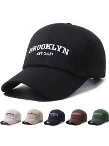 Unisex Embroidered Baseball Cap, Outdoor Adjustable Casual Cap - A - View 1