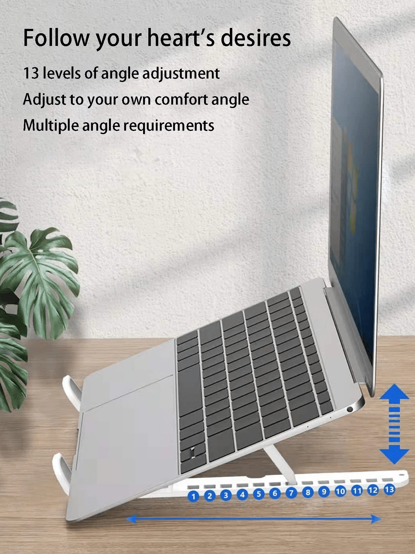 折りたたみ式ラップトップスタンド ポータブル デスクトップ 縦置き オフィス タブレットスタンド ホワイト SHEIN JAPAN