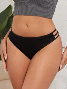 FINETOO 5 件装女士蕾丝花纹拼接腰部镂空透气性感三角裤，女士内衣 - 彩色 - 查看 8