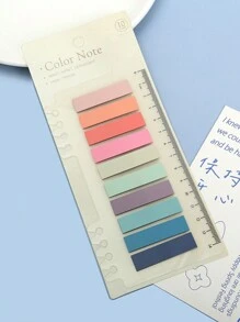 1 张卡 200 片装粘性标签书本标签 - 莫兰迪粘性标签、透明便条标签、粘性标签、学校用品、索引标签 - 彩色 - 查看 16