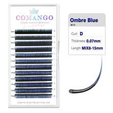 Comango New Gradient Pink Blue Purple 0.07 Mix8-15mm Color Eyelash Extension Individual Faux Mink Ombre False Eye Colored Lashes Lash Clusters, Eyelash Clusters, Individual Eyelashes, Lashes, Fake Lashes - Multicolor - View 18