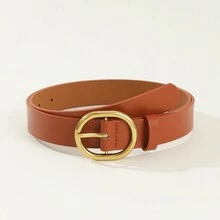 1 Thắt lưng da PU cổ điển thông thường có khóa vàng dành cho nữ - Phù hợp với váy và quần jean - nhiều màu - Xem 15