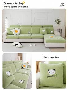 1pc Chenille Sofa Cushions All-Inclusive Universal Cover Non-Slip Cushions For All Seasons New Non-Slip Cover Cloth - Dark Gray - View 10