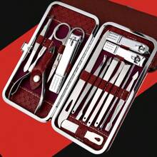 18 件套不锈钢美甲套装，包括美甲工具、便携式旅行盒、角质钳和修剪器、专业美甲和足疗套装、个人护理旅行套装。 - 彩色 - 查看 12