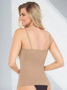 Kit With Two Comfortable Compression Shirts Without Pads - 巧克力棕 - 查看 4