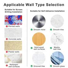 4PCS Upgraded Self Adhesive Curtain Rod Brackets,Curtain Rod Hooks,Curtain Rods No Drilling,Curtain Rod Brackets For Wall,For0.6~1.7 Inch Curtain Rod - Multicolor - View 11