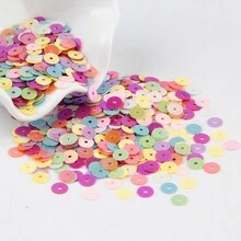 20克5毫米亮片PVC扁平圆形散片亮片缝纫婚礼工艺礼服帽鞋DIY珠宝手工配件 - 彩色 - 查看 11