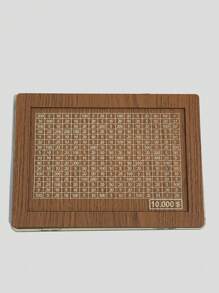 QYeah 1 pezzo Salvadanaio vintage riutilizzabile, cassetta di legno per il deposito delle monete con obiettivo di risparmio, salvadanaio decorativo per casa, soggiorno, ufficio - realizzato in legno grezzo, il miglior regalo - Multicolore - Visualizzare 20